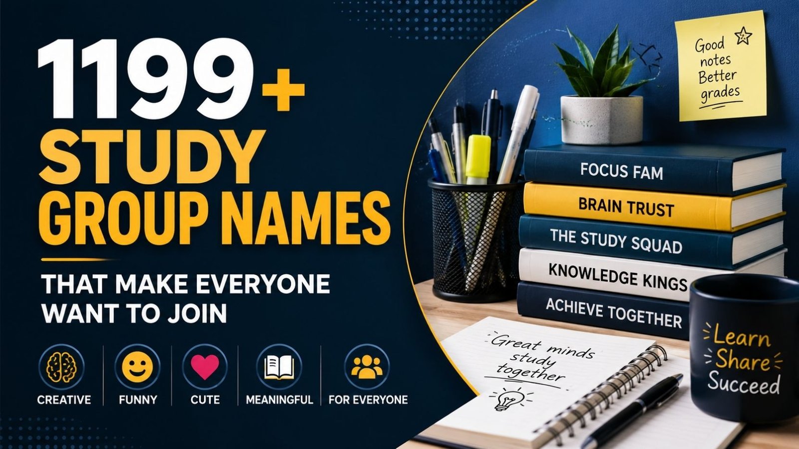 1199+ Study Group Names That Make Everyone Want to Join