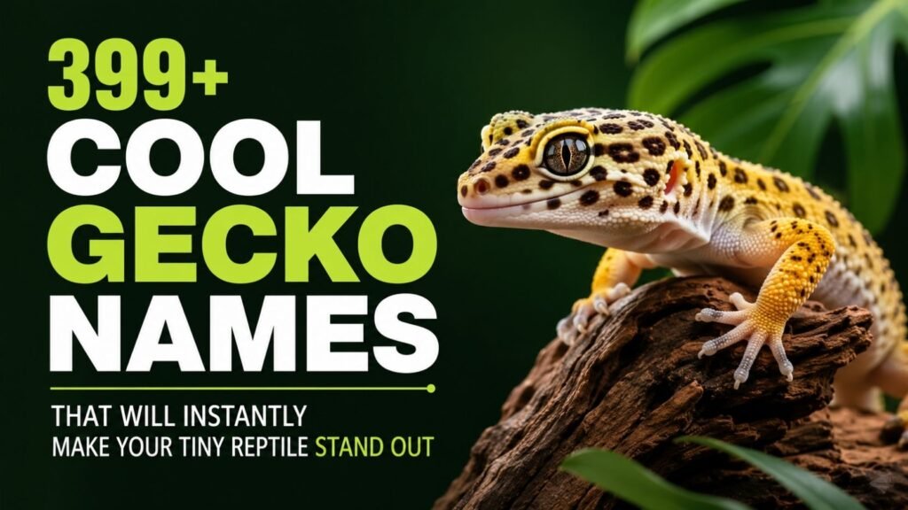 399+ Cool Gecko Names That Will Instantly Make Your Tiny Reptile Stand Out 
