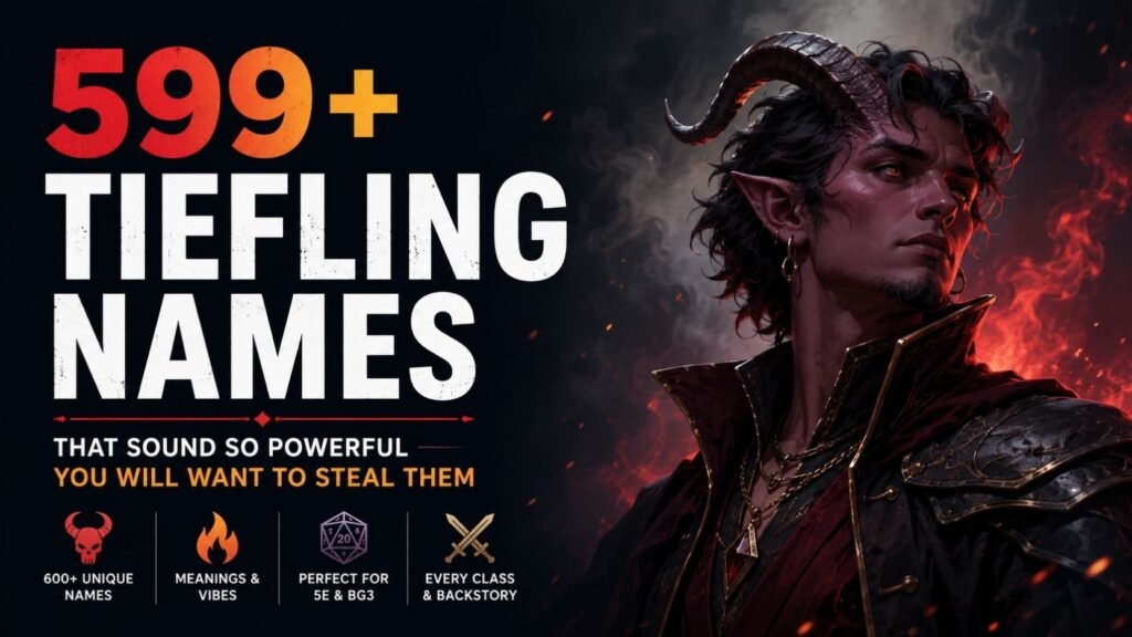 599+ Tiefling Names That Sound So Powerful You Will Want to Steal Them 