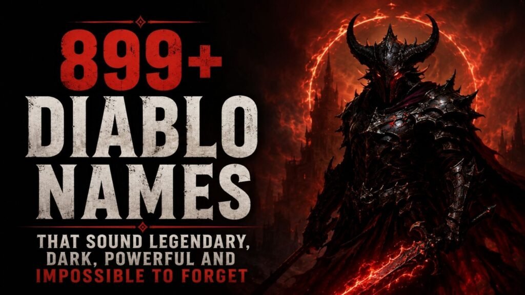 899+ Diablo Names That Sound Legendary, Dark, Powerful And Impossible To Forget