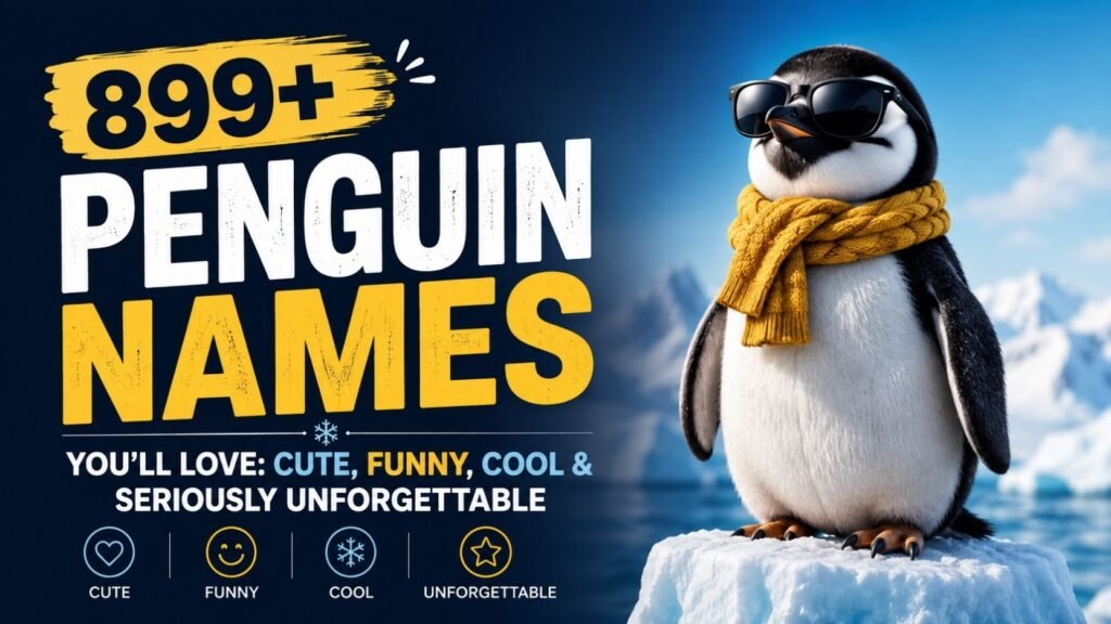 899+ Penguin Names You’ll Love: Cute, Funny, Cool & Seriously Unforgettable 