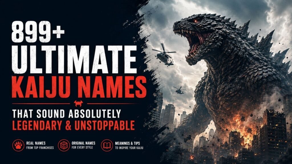 899+ Ultimate Kaiju Names That Sound Absolutely Legendary And Unstoppable 