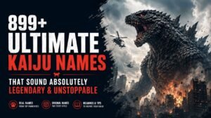 899+ Ultimate Kaiju Names That Sound Absolutely Legendary And Unstoppable 