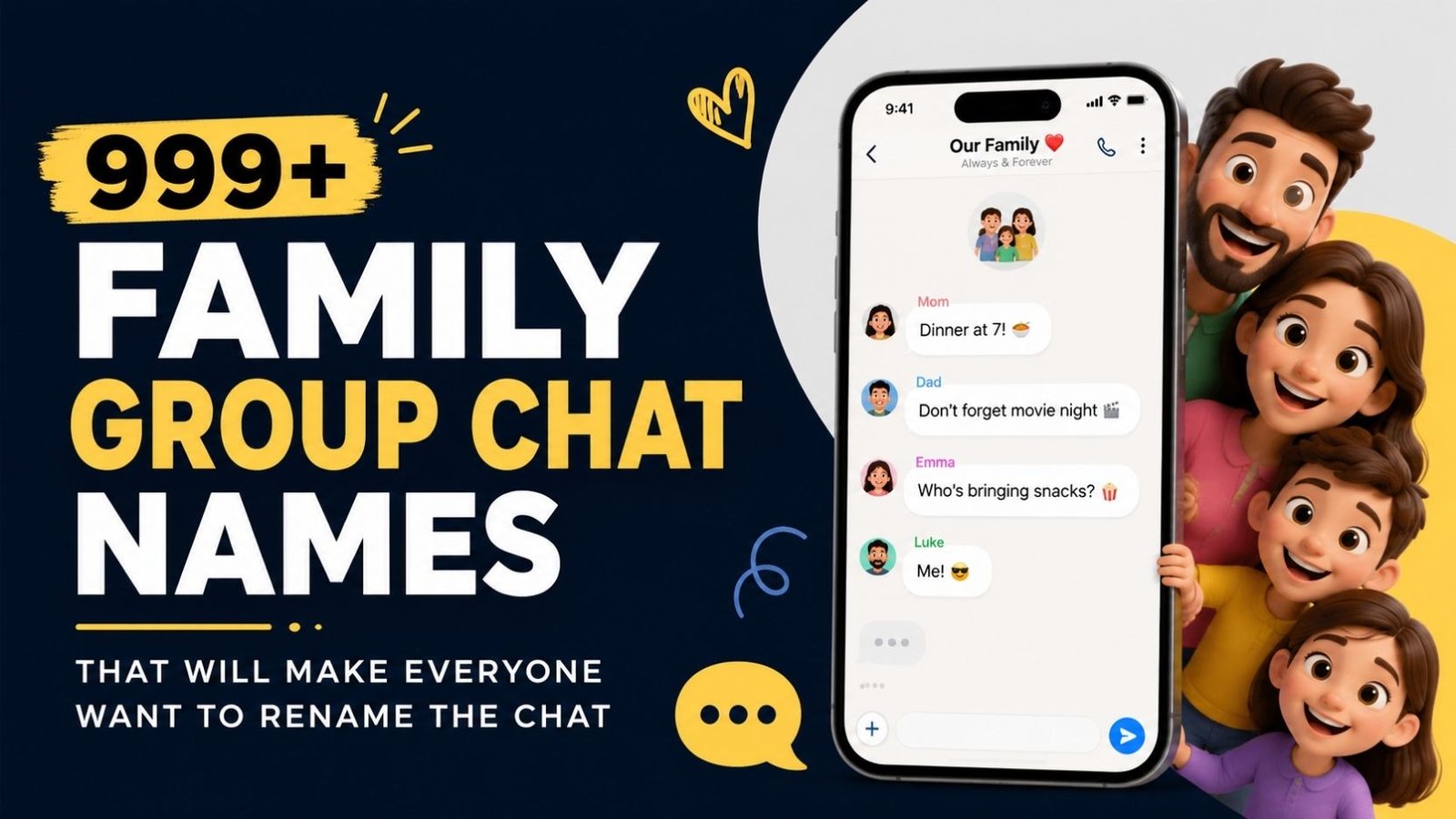 999+ Family Group Chat Names That Will Make Everyone Want to Rename the Chat 
