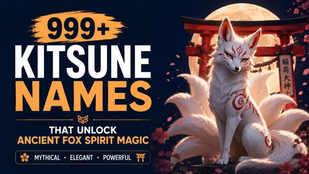 999+ Kitsune Names That Unlock Ancient Fox Spirit Magic 