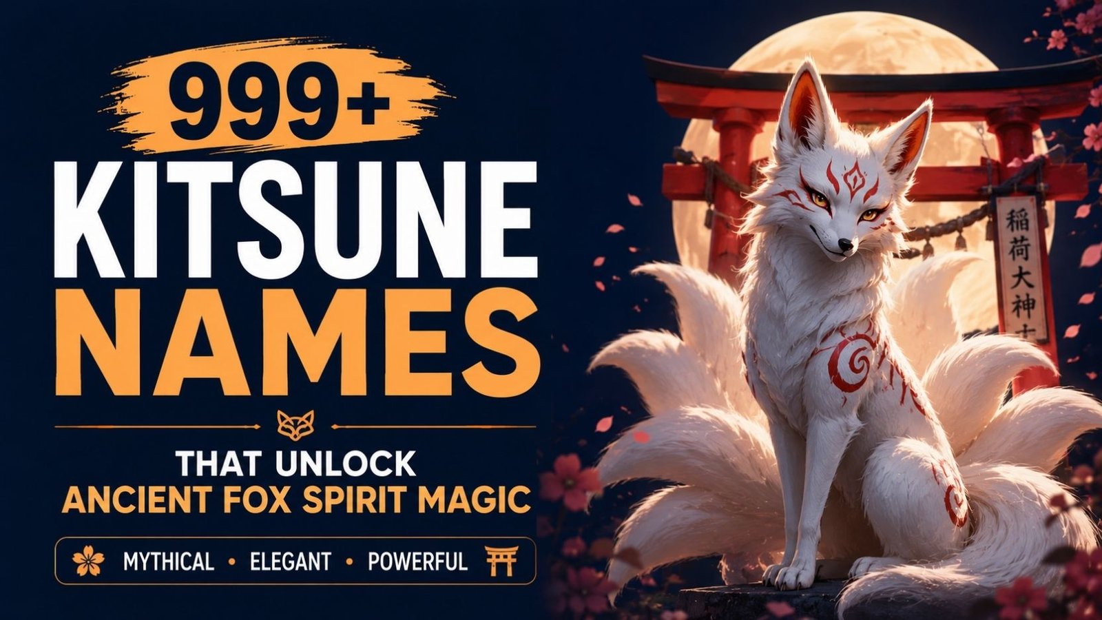 999+ Kitsune Names That Unlock Ancient Fox Spirit Magic