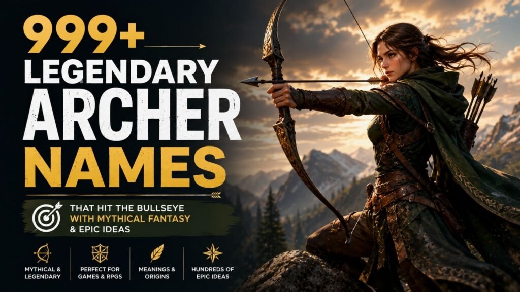 999+ Legendary Archer Names That Hit the Bullseye With Mythical Fantasy And Epic Ideas