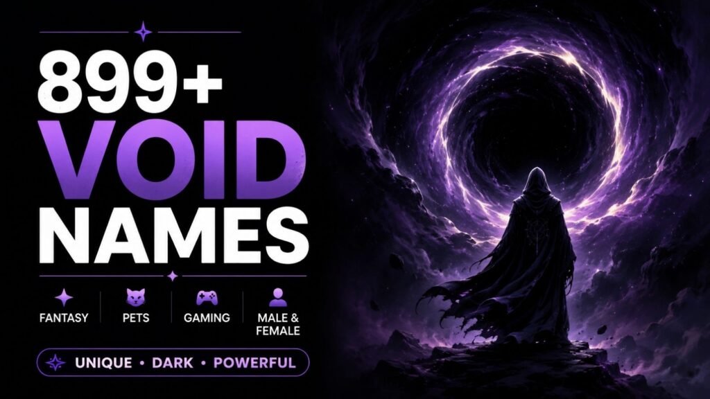 999+ Void Names That Feel Forbidden, Dark And Surprisingly Powerful 