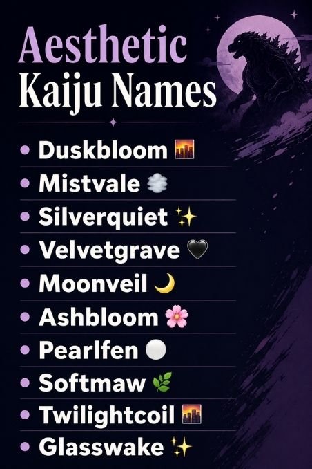 Aesthetic Kaiju Names