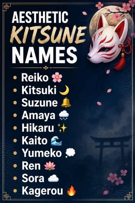 Aesthetic Kitsune Names