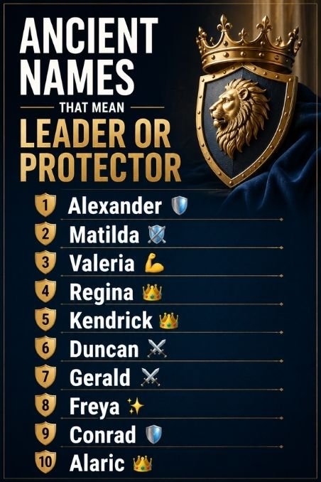 Ancient Names That Mean Leader Or Protector