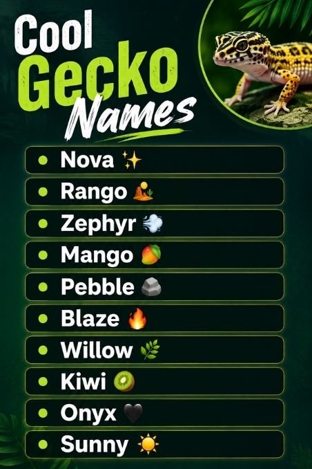 Cool Gecko Names