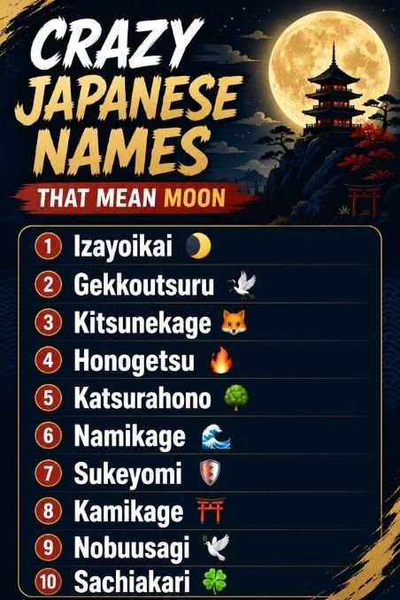 Crazy Japanese Names That Mean Moon