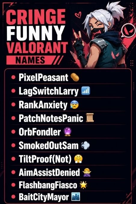 Cringe Funny Valorant Names