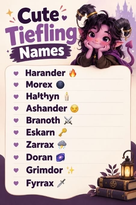 Cute Tiefling Names