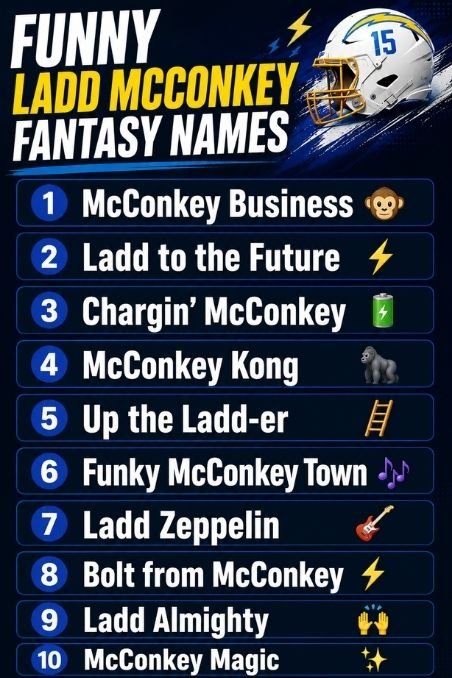 Funny Ladd Mcconkey Fantasy Names