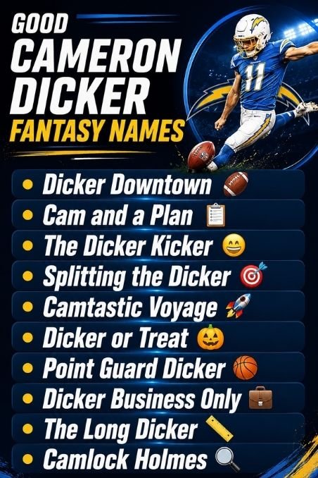 Good Cameron Dicker Fantasy Names