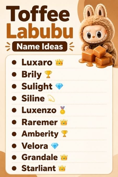 Toffee Labubu Name Ideas
