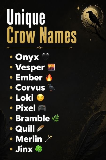 Unique Crow Names