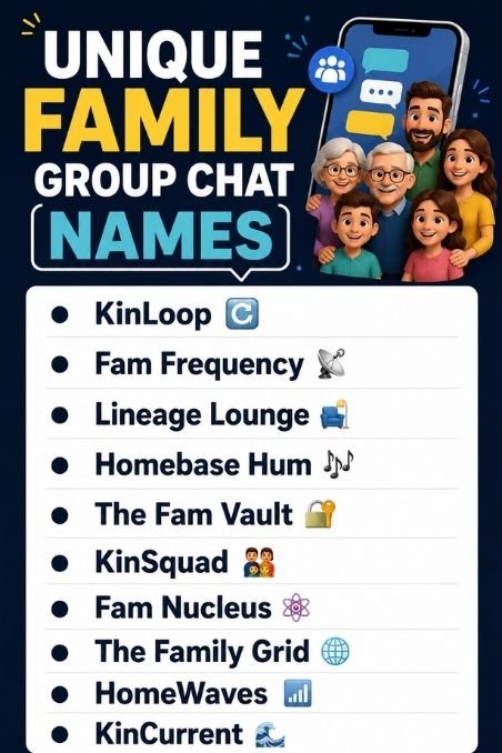 Unique Family Group Chat Names