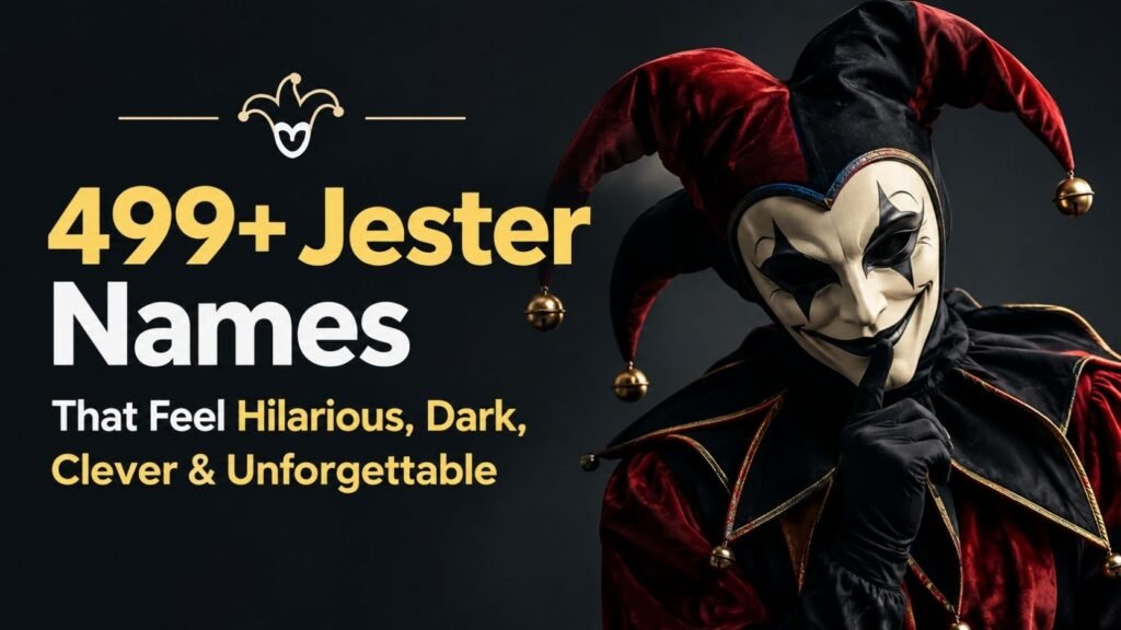 499+ Jester Names That Feel Hilarious, Dark, Clever & Unforgettable