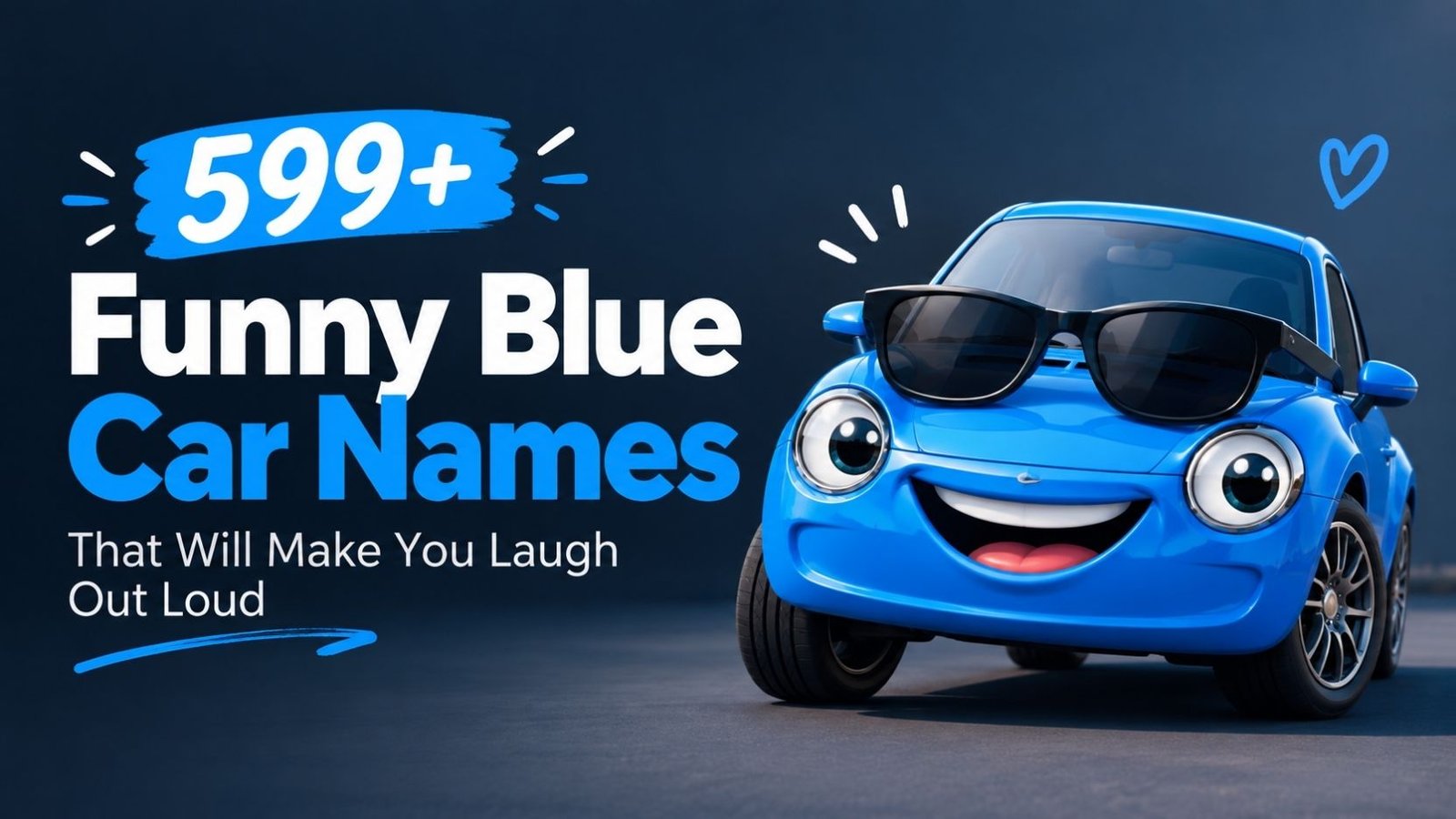 599+ Funny Blue Car Names That Will Make You Laugh Out Loud