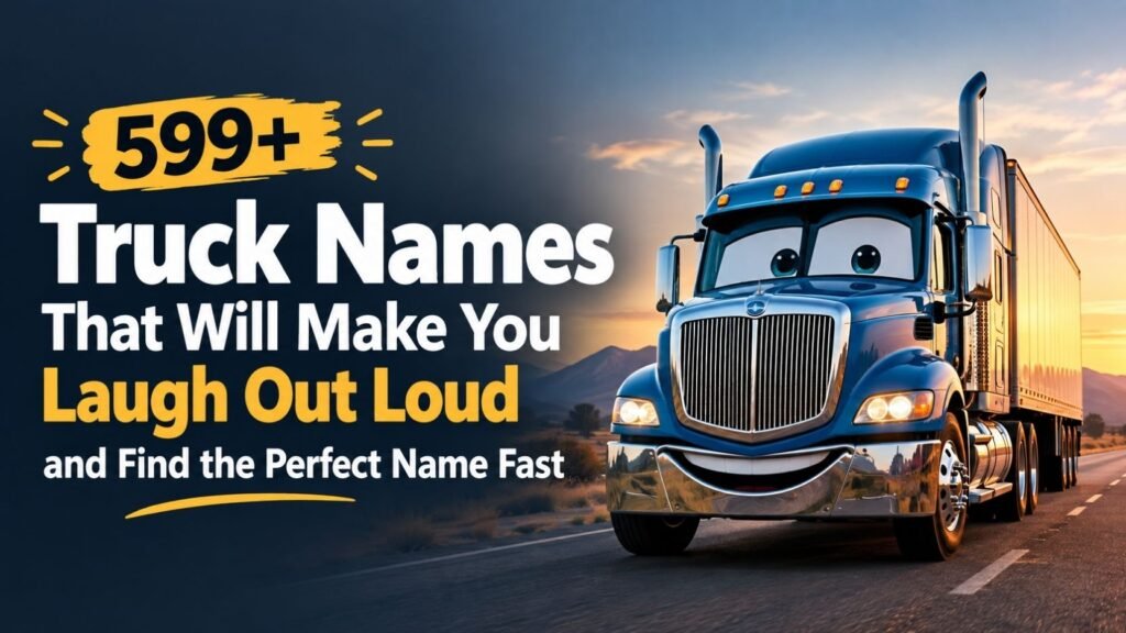 599+ Truck Names That Will Make You Laugh Out Loud and Find the Perfect Name Fast