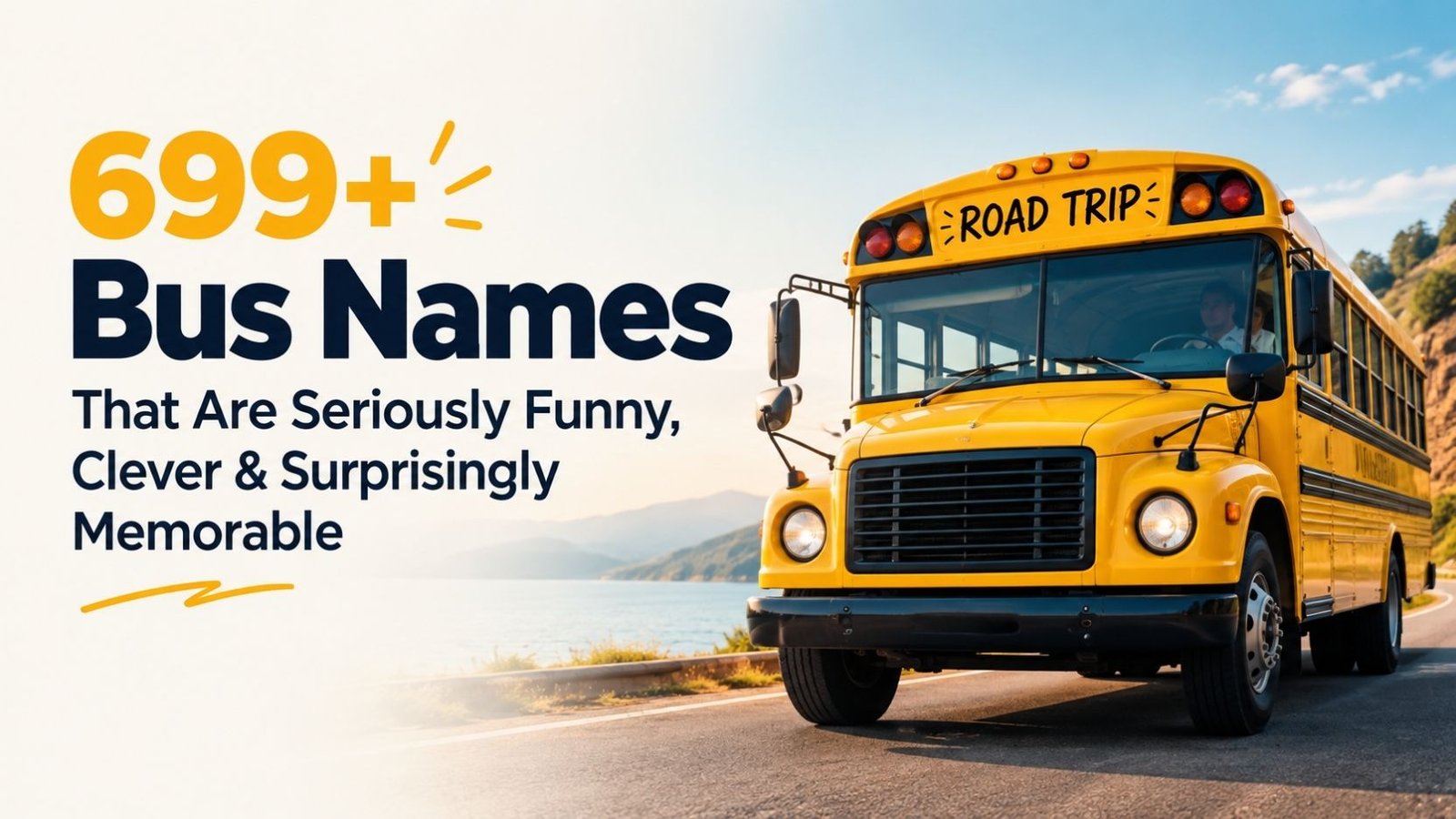 699+ Bus Names That Are Seriously Funny, Clever & Surprisingly Memorable