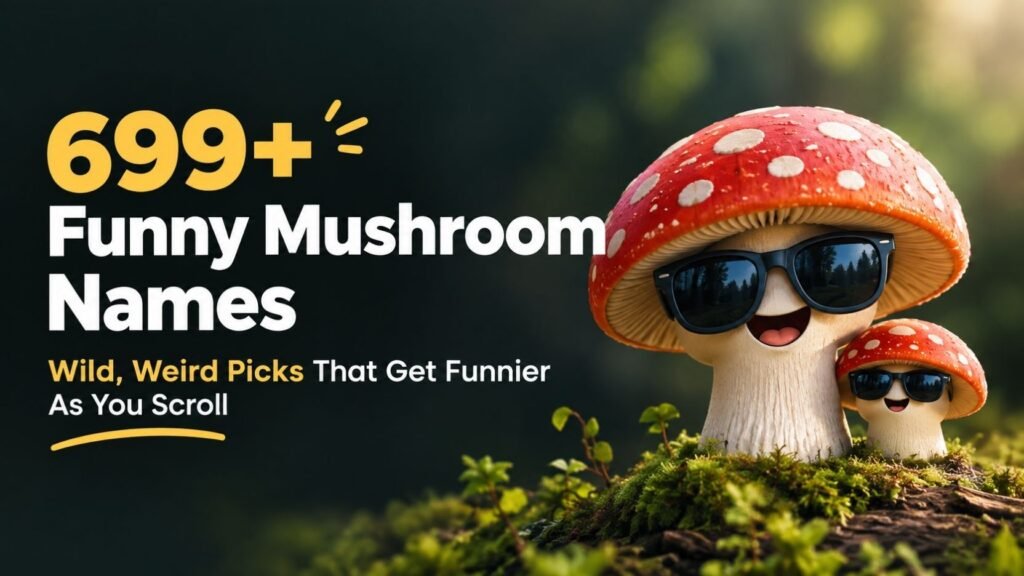 699+ Funny Mushroom Names: Wild, Weird Picks That Get Funnier As You Scroll