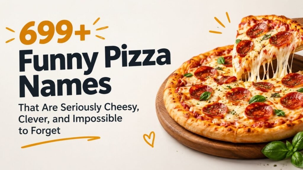 699+ Funny Pizza Names That Are Seriously Cheesy, Clever, and Impossible to Forget 