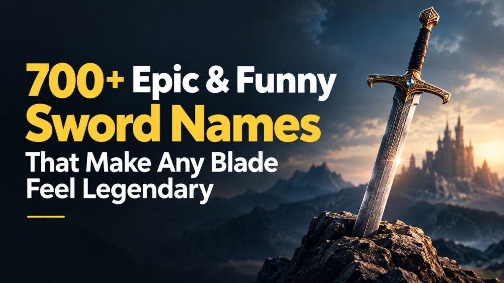 700+ Epic & Funny Sword Names That Make Any Blade Feel Legendary