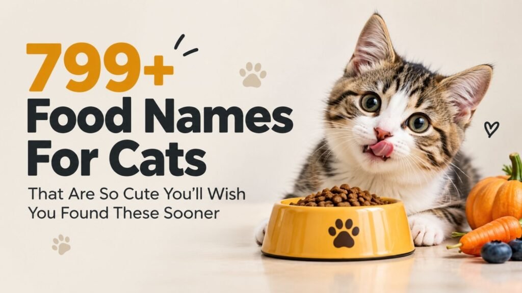 799+ Food Names For Cats That Are So Cute You’ll Wish You Found These Sooner