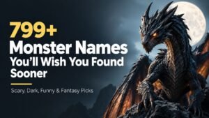 799+ Monster Names You’ll Wish You Found Sooner: Scary, Dark, Funny & Fantasy Picks