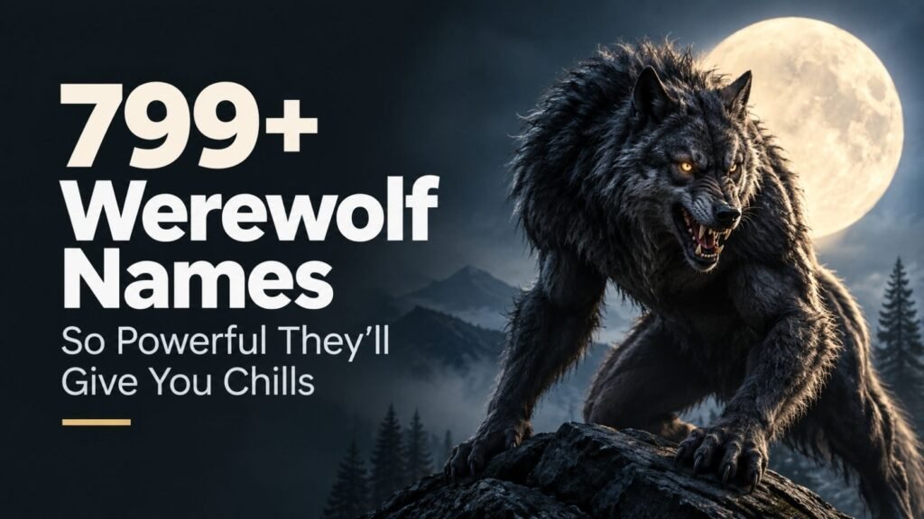 799+ Werewolf Names So Powerful They’ll Give You Chills: Mythical, Dark, Cute & Unforgettable