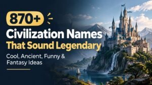 870+ Civilization Names That Sound Legendary: Cool, Ancient, Funny & Fantasy Ideas
