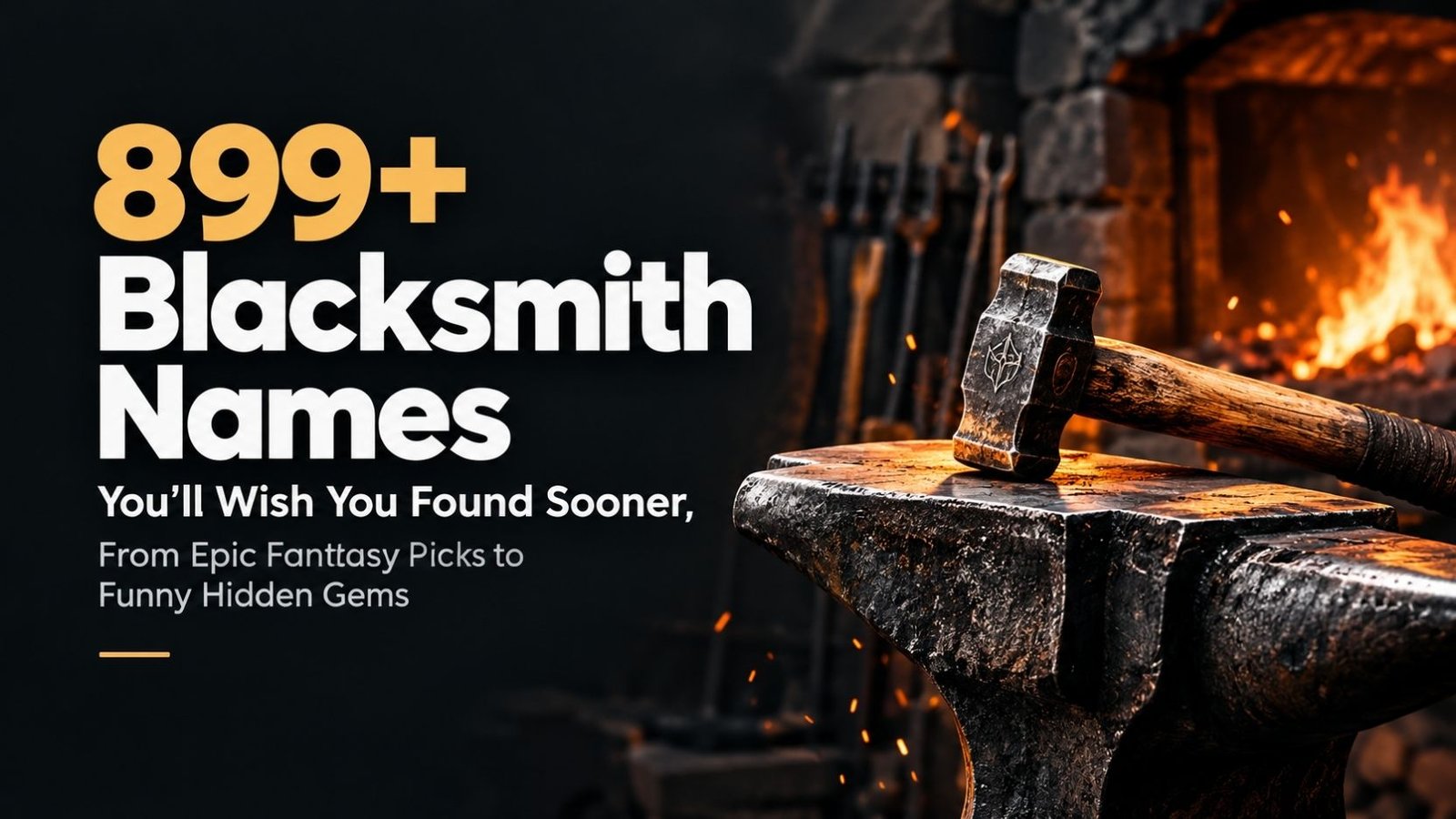 899+ Blacksmith Names You’ll Wish You Found Sooner, From Epic Fantasy Picks to Funny Hidden Gems
