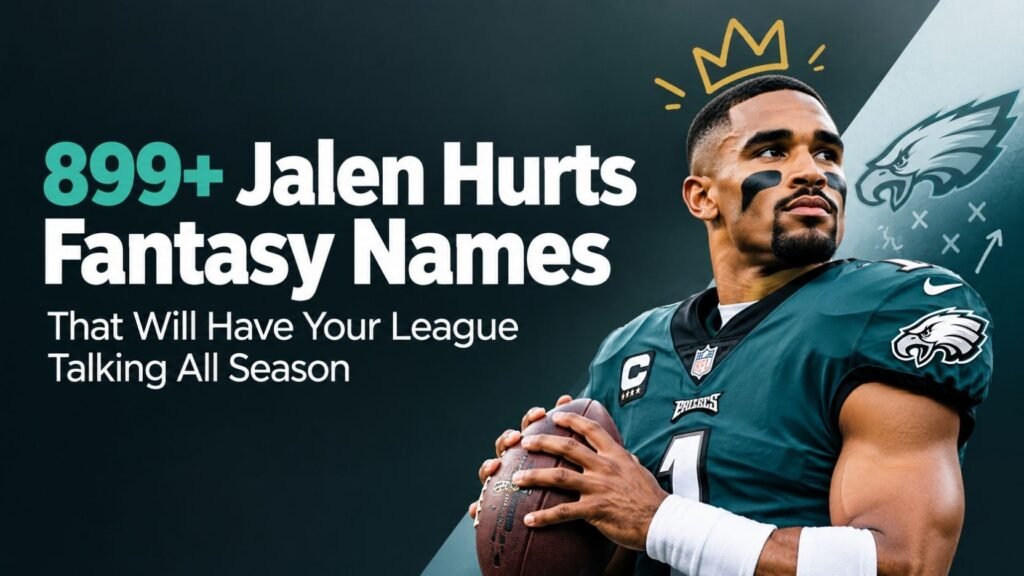 899+ Jalen Hurts Fantasy Names That Will Have Your League Talking All Season 