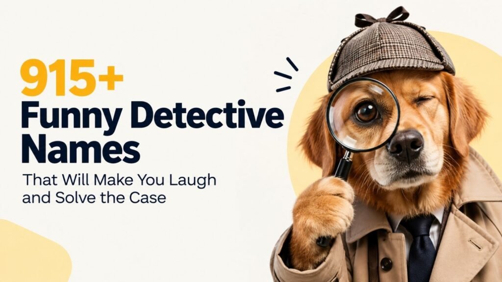 915+ Funny Detective Names That Will Make You Laugh and Solve the Case