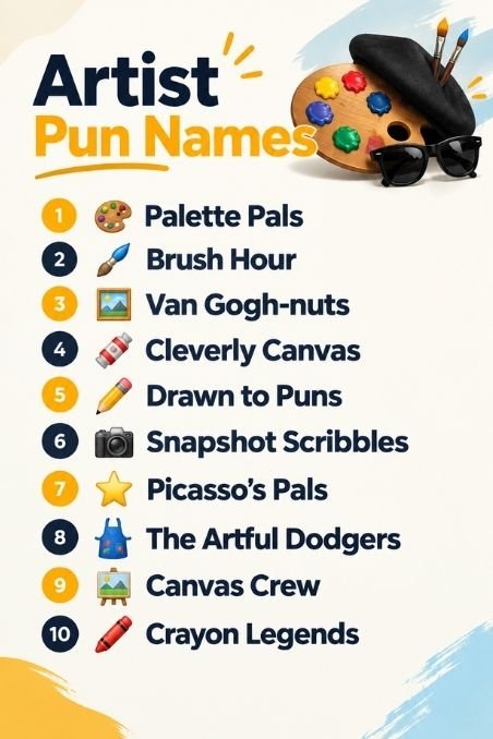Artist Pun Names