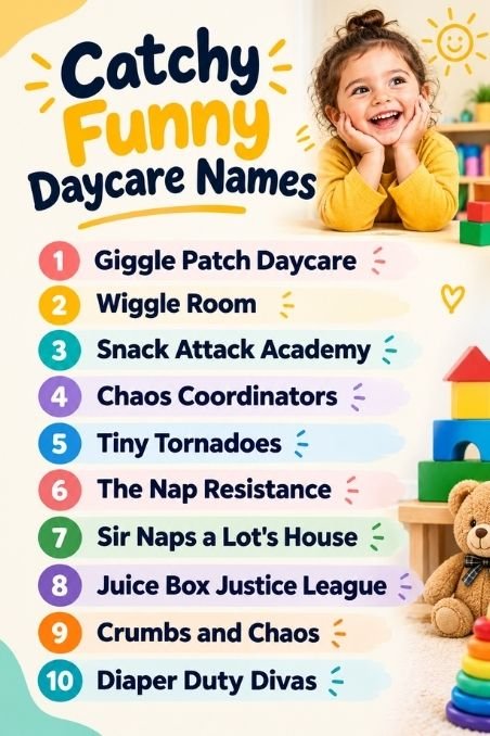 Catchy Funny Daycare Names