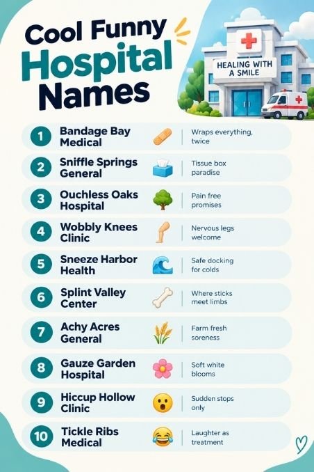 Cool Funny Hospital Names