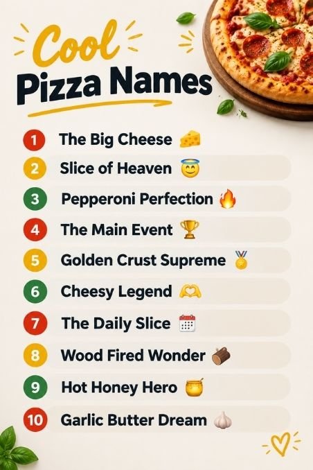 Cool Pizza Names