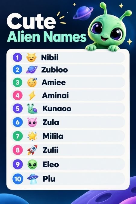 Cute Alien Names
