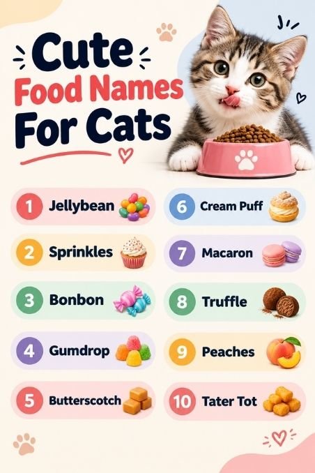 Cute Food Names For Cats