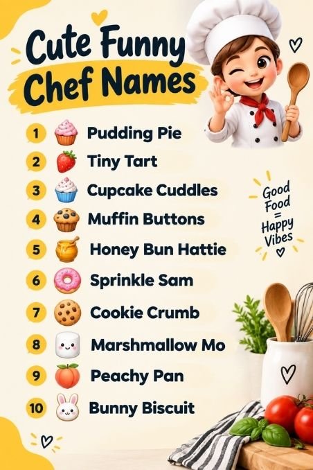 Cute Funny Chef Names