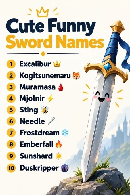 Cute Funny Sword Names