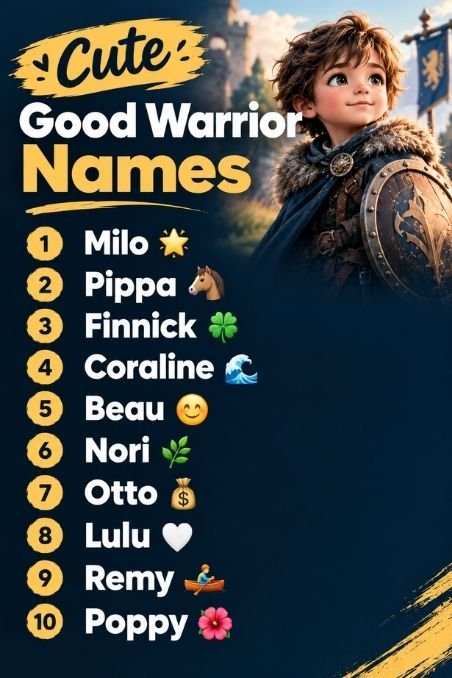 Cute Good Warrior Names