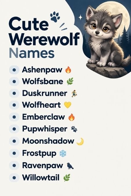 Cute Werewolf Names