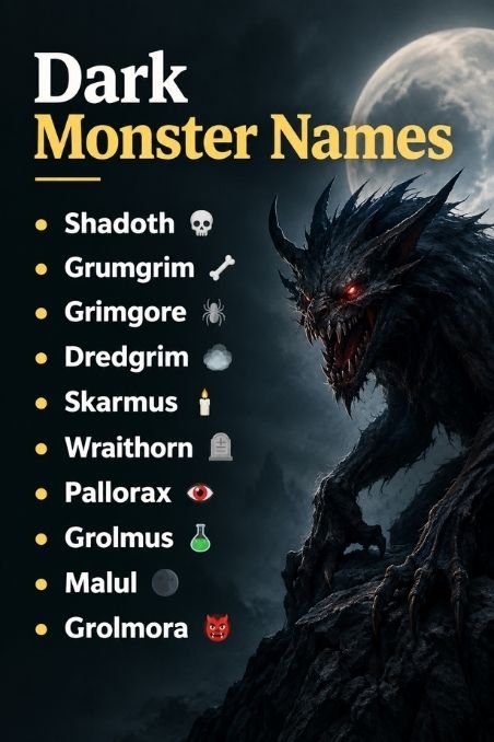 Dark Monster Names