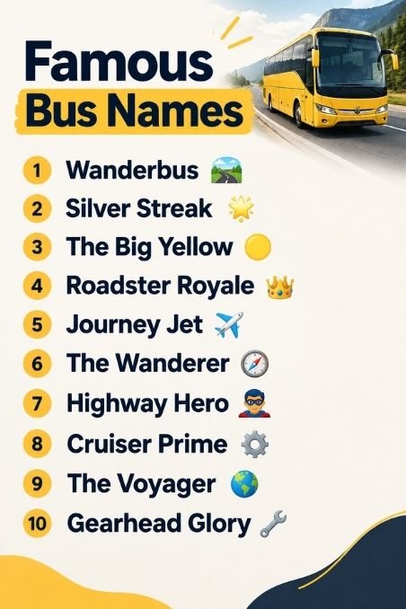 Famous Bus Names